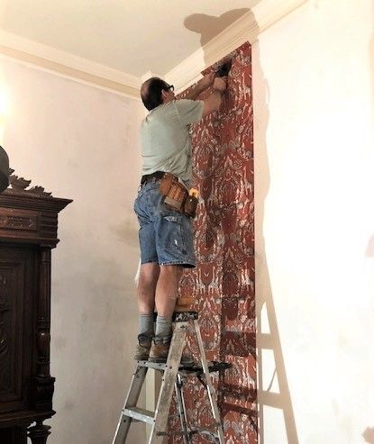 Work  in  Progress   Wallpaper   Installed by WALLS BY WILLIAMS of  Conroe  TX, paintersconroe.com